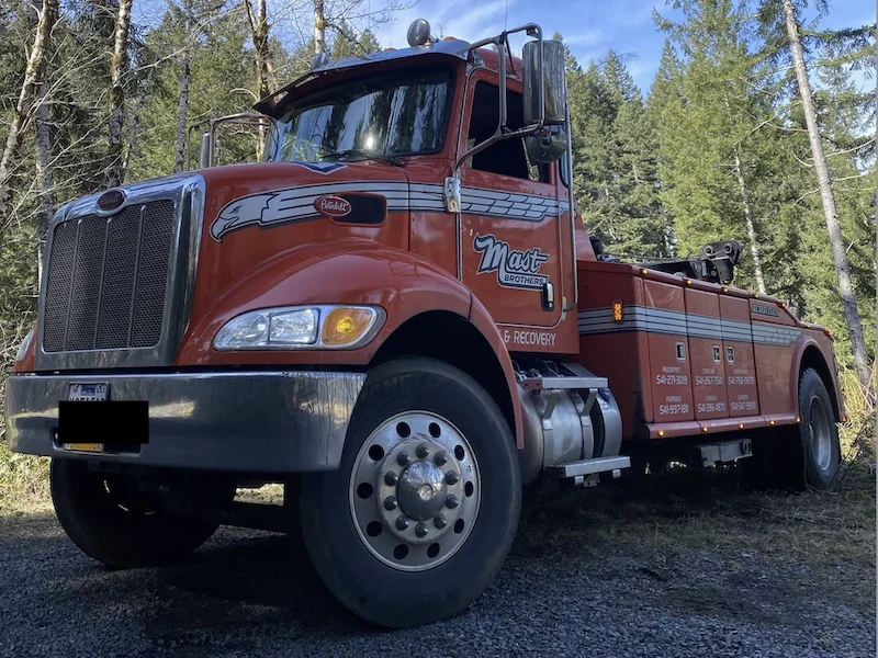 Bandon highway semi recovery